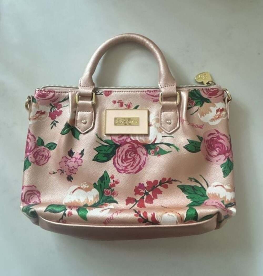 Betsey Johnson Pinch Satchel Floral Bag